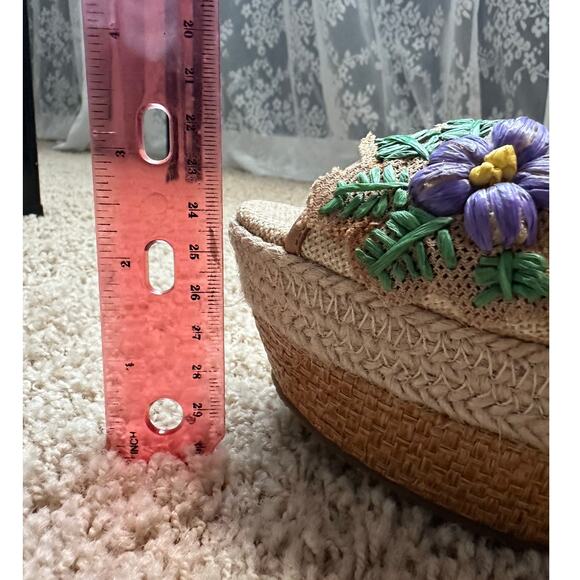 Anthropologie Poetic‎ Licence Petal Pusher Sandals Wedge Size 8 - Picture 12 of 12